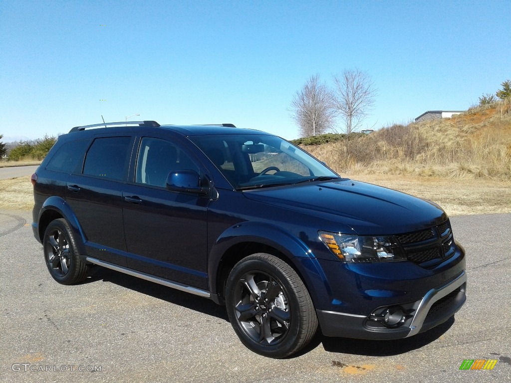 Contusion Blue Pearl 2018 Dodge Journey Crossroad Exterior Photo #125238461