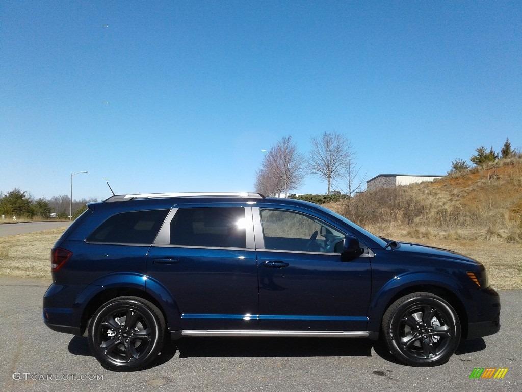 Contusion Blue Pearl 2018 Dodge Journey Crossroad Exterior Photo #125238494