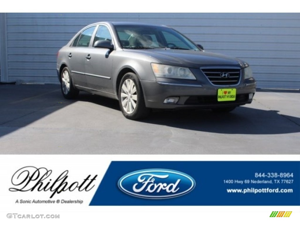 2009 Sonata Limited - Willow Gray / Gray photo #1
