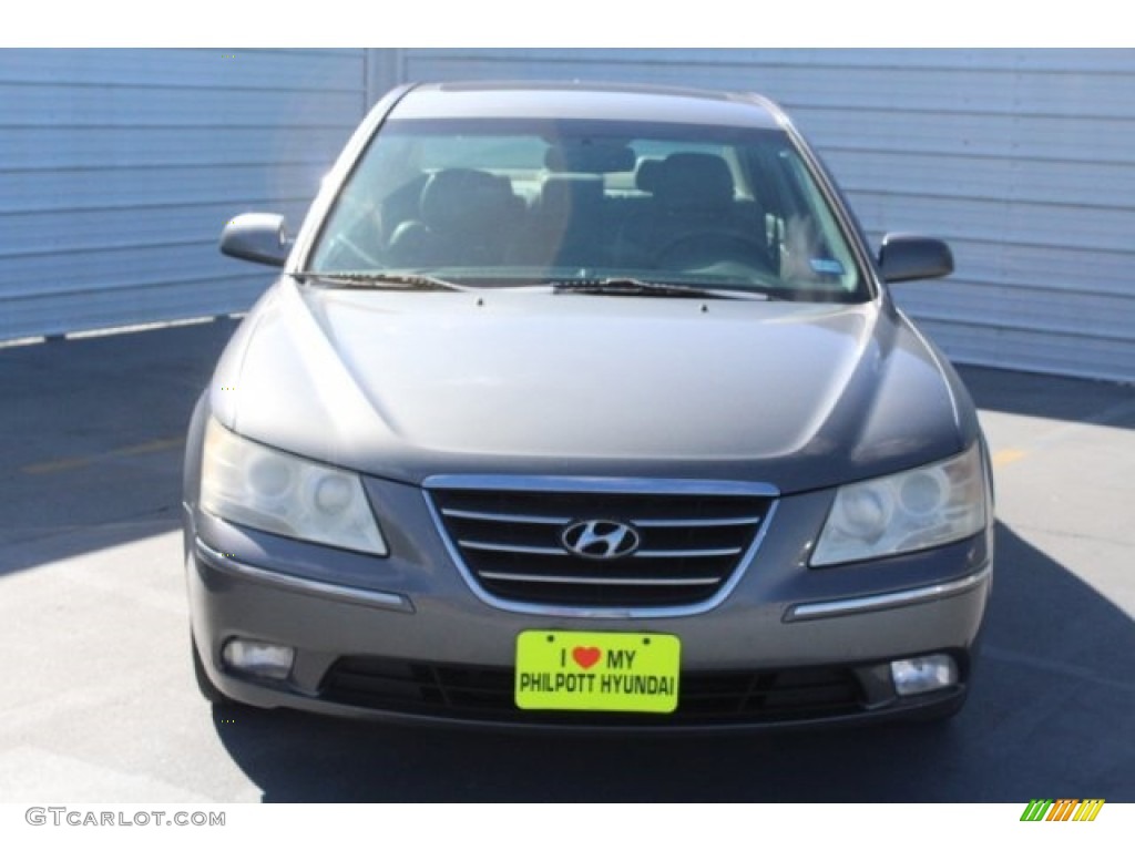 2009 Sonata Limited - Willow Gray / Gray photo #2