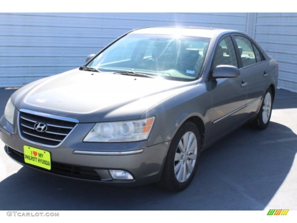 2009 Sonata Limited - Willow Gray / Gray photo #3