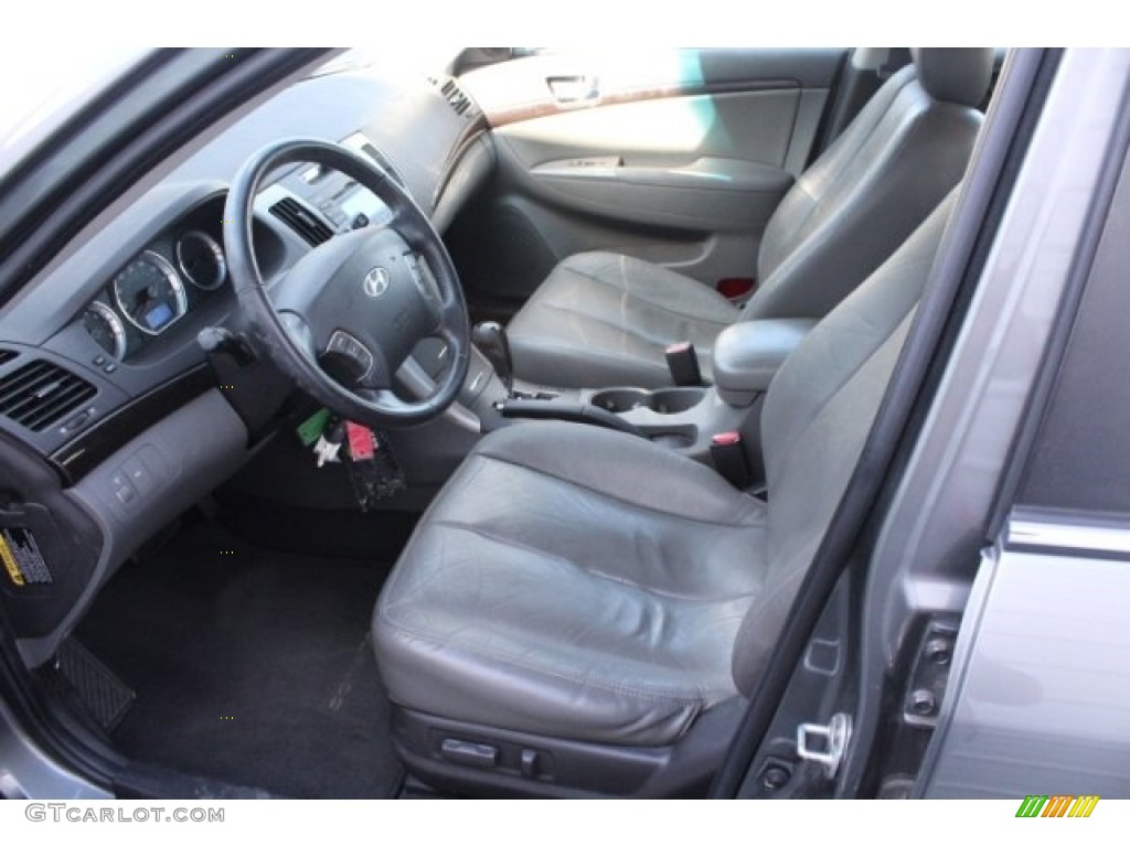 2009 Sonata Limited - Willow Gray / Gray photo #16