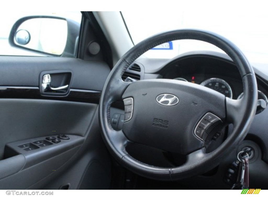 2009 Sonata Limited - Willow Gray / Gray photo #27