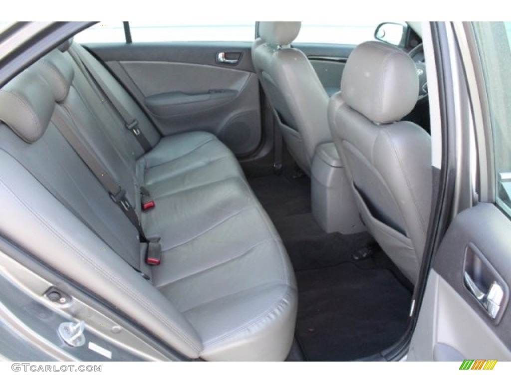 2009 Sonata Limited - Willow Gray / Gray photo #30
