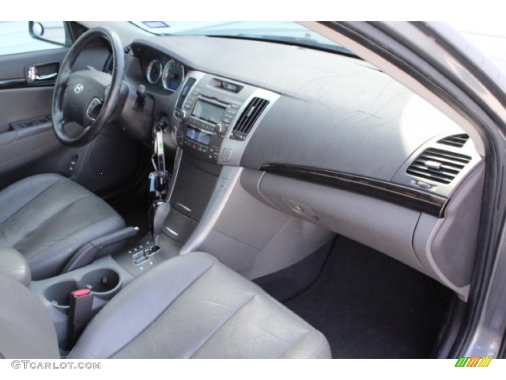 2009 Sonata Limited - Willow Gray / Gray photo #32