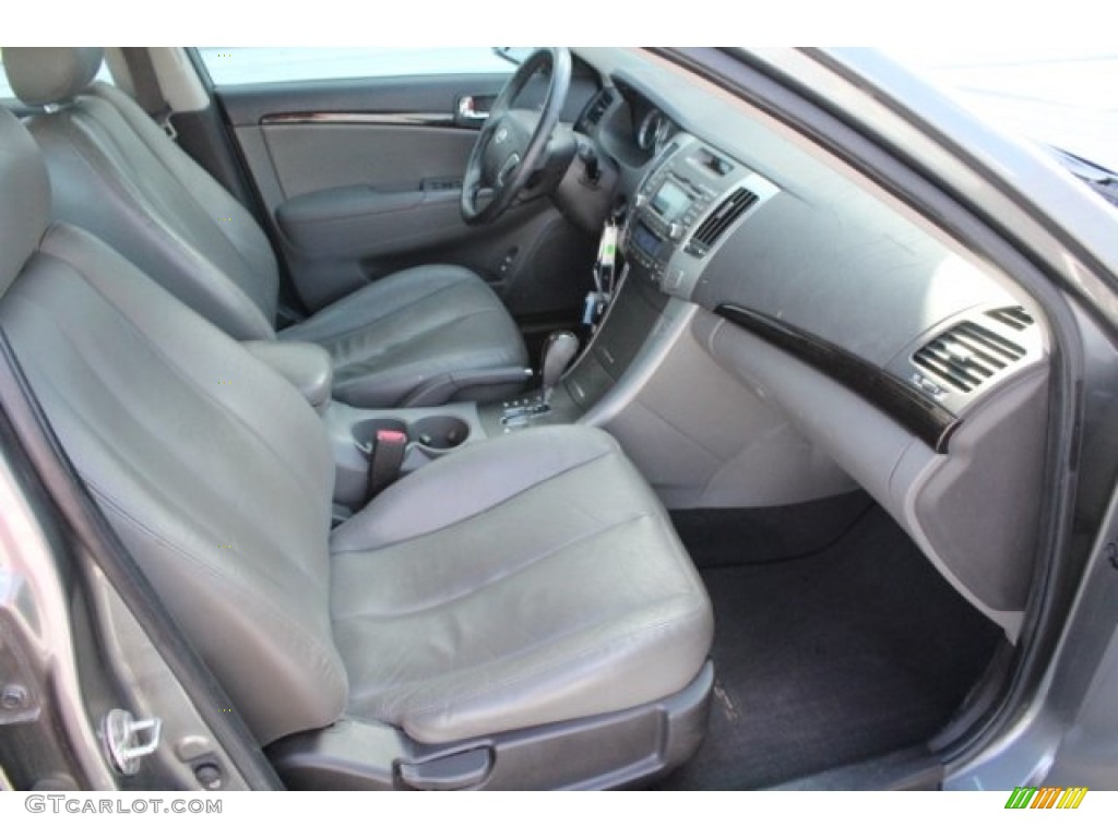 2009 Sonata Limited - Willow Gray / Gray photo #33