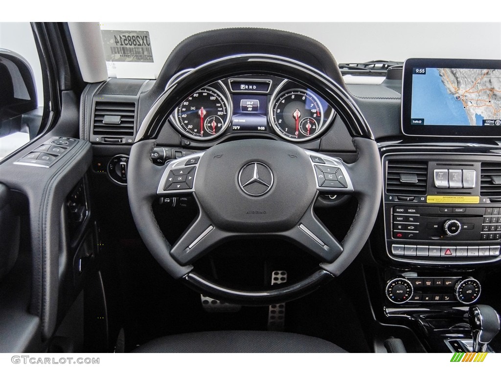 2018 Mercedes-Benz G 550 Black Steering Wheel Photo #125242534