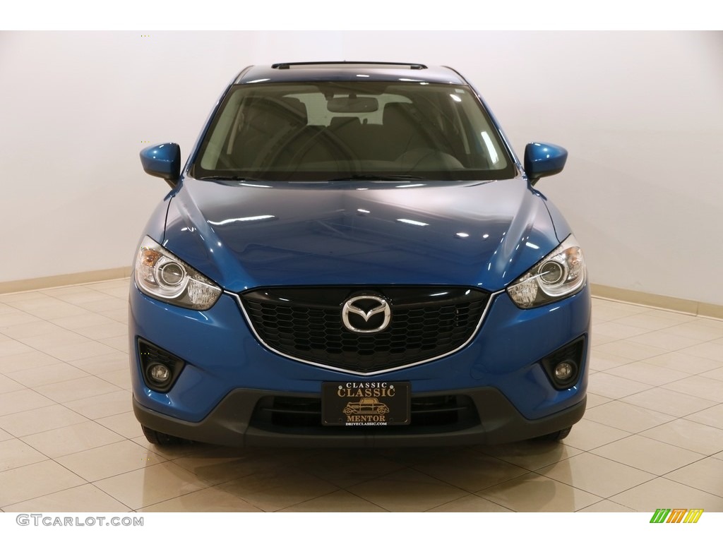 2013 CX-5 Touring AWD - Sky Blue Mica / Black photo #2