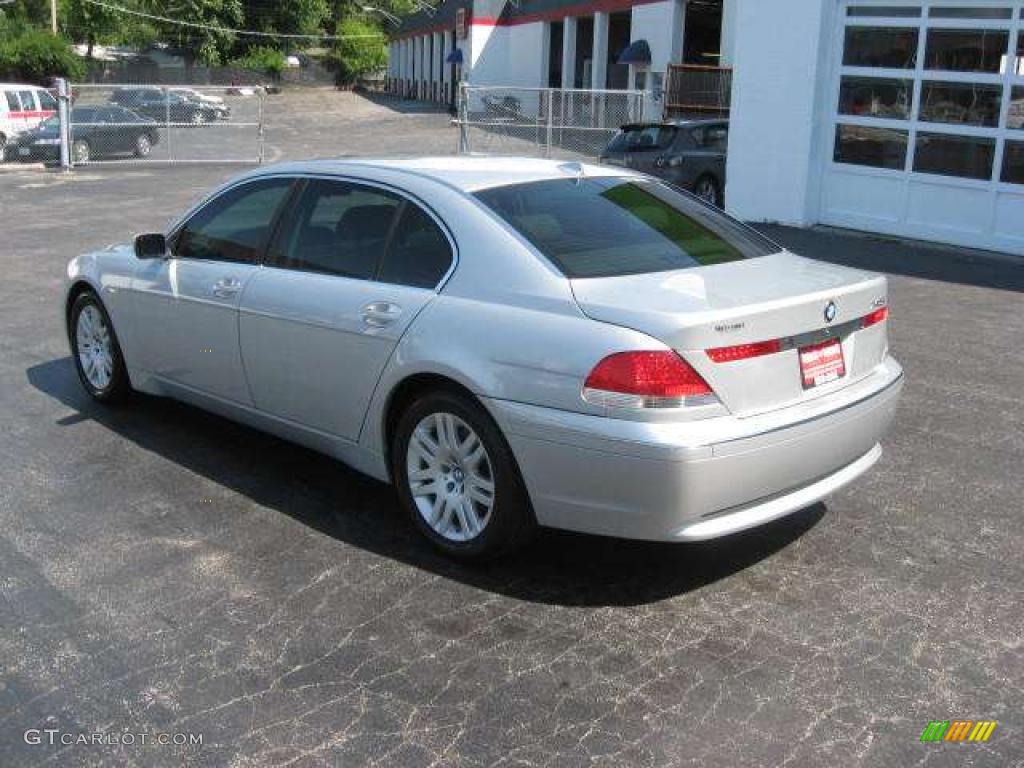 2003 7 Series 745Li Sedan - Titanium Silver Metallic / Black/Black photo #10