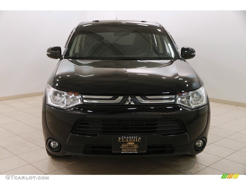 2014 Outlander SE S-AWC - Labrador Black Pearl / Black photo #2
