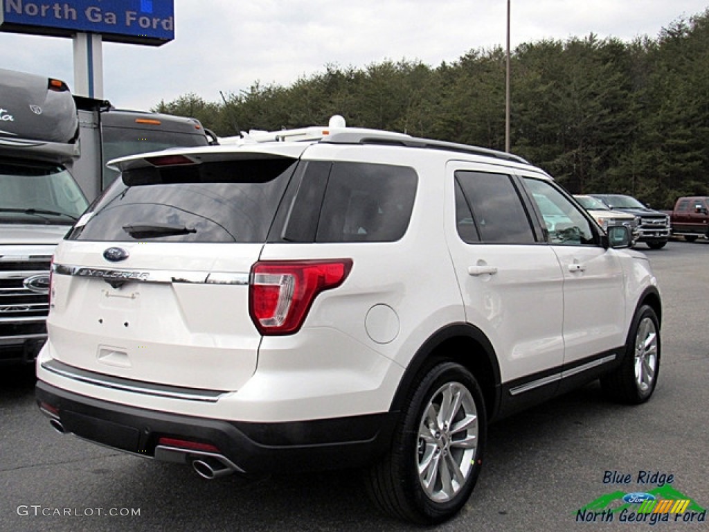 2018 Explorer XLT - White Platinum / Medium Stone photo #5