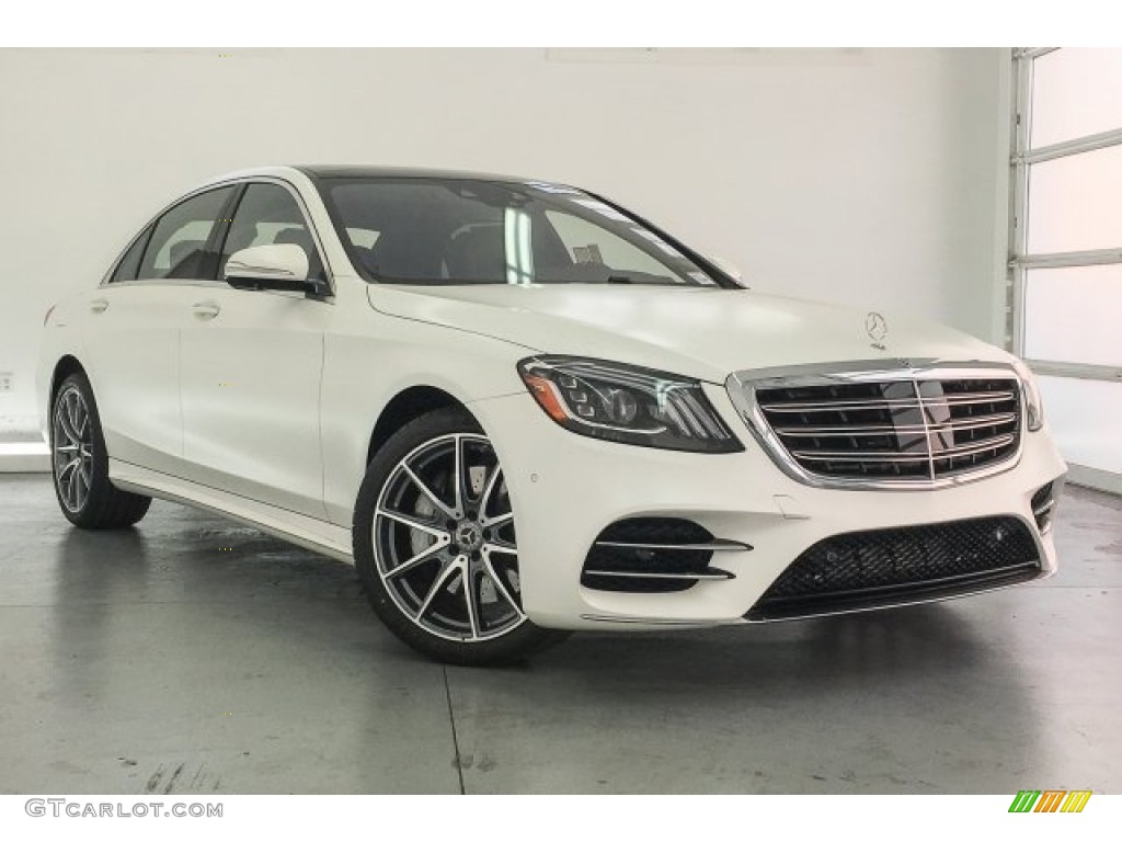 designo Cashmere White (Matte) 2018 Mercedes-Benz S 560 Sedan Exterior Photo #125245208