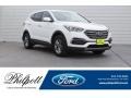 Pearl White 2017 Hyundai Santa Fe Sport FWD