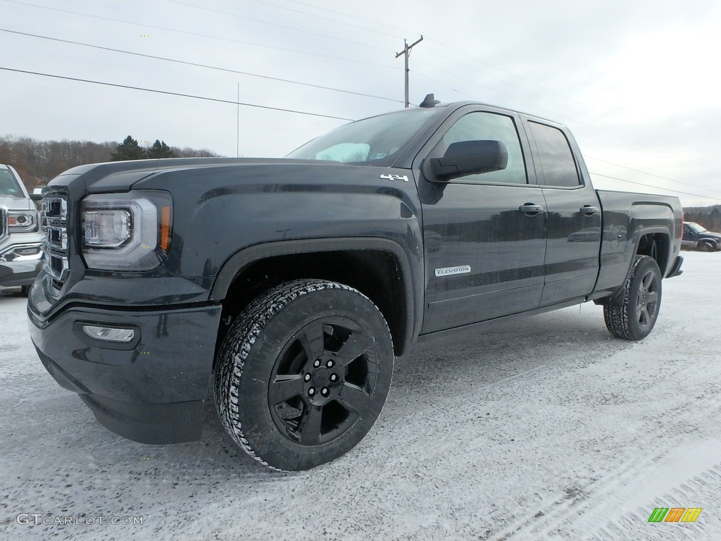 2018 Sierra 1500 Elevation Double Cab 4WD - Dark Slate Metallic / Dark Ash/Jet Black photo #1