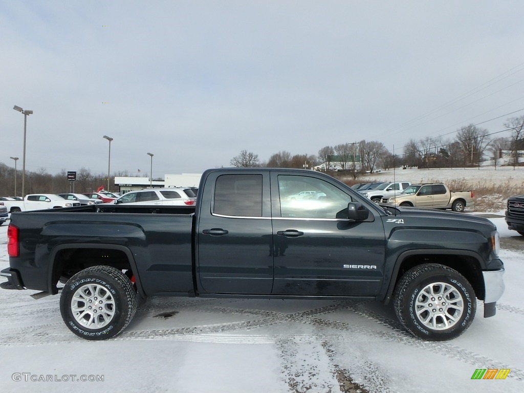 2018 Sierra 1500 SLE Double Cab 4WD - Dark Slate Metallic / Jet Black photo #4