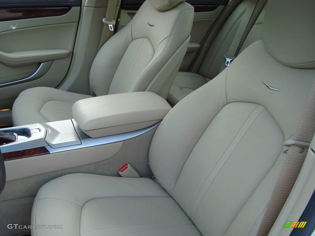 2009 CTS 4 AWD Sedan - White Diamond Tri-Coat / Cashmere/Cocoa photo #11