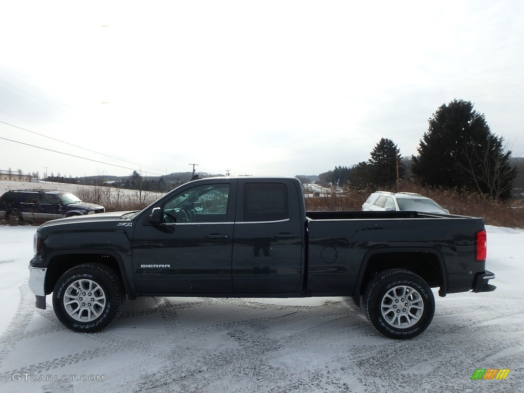 2018 Sierra 1500 SLE Double Cab 4WD - Dark Slate Metallic / Jet Black photo #8