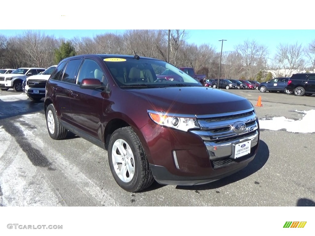 2012 Edge SEL AWD - Red Candy Metallic / Medium Light Stone photo #1