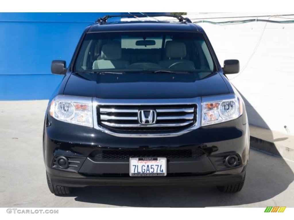 2015 Pilot LX - Crystal Black Pearl / Gray photo #7