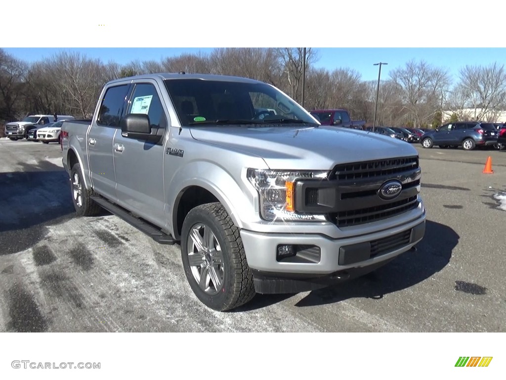 2018 F150 XL SuperCrew 4x4 - Ingot Silver / Black photo #1