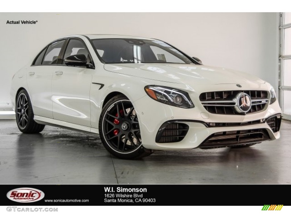 2018 E AMG 63 S 4Matic - Polar White / Black photo #1