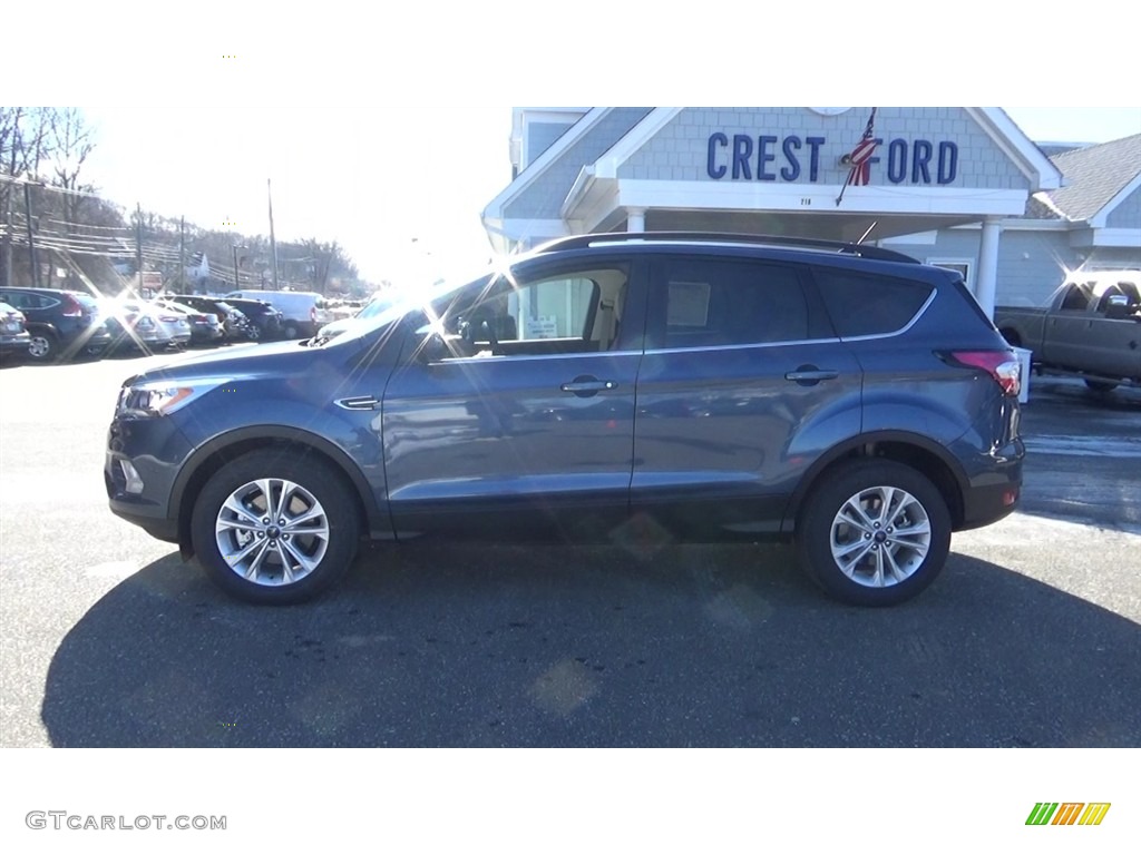 2018 Escape SEL 4WD - Blue Metallic / Charcoal Black photo #4