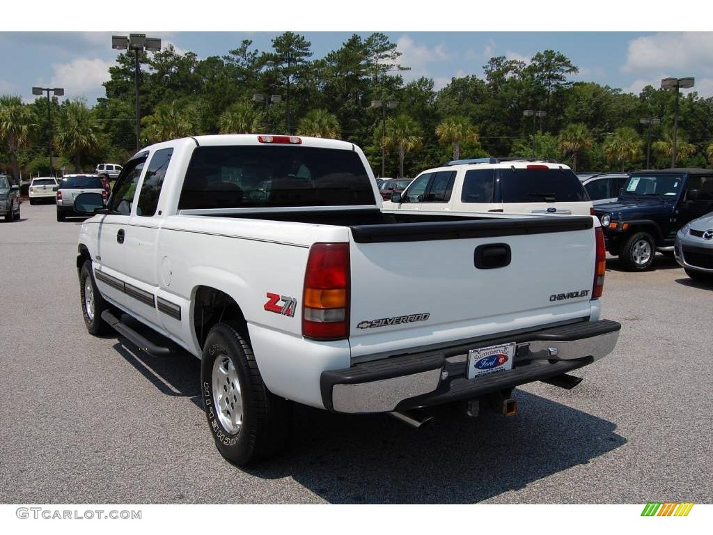 1999 Silverado 1500 LS Extended Cab 4x4 - Summit White / Medium Oak photo #16