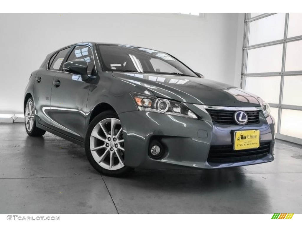 2013 CT 200h Hybrid - Nebula Gray Pearl / Black photo #15