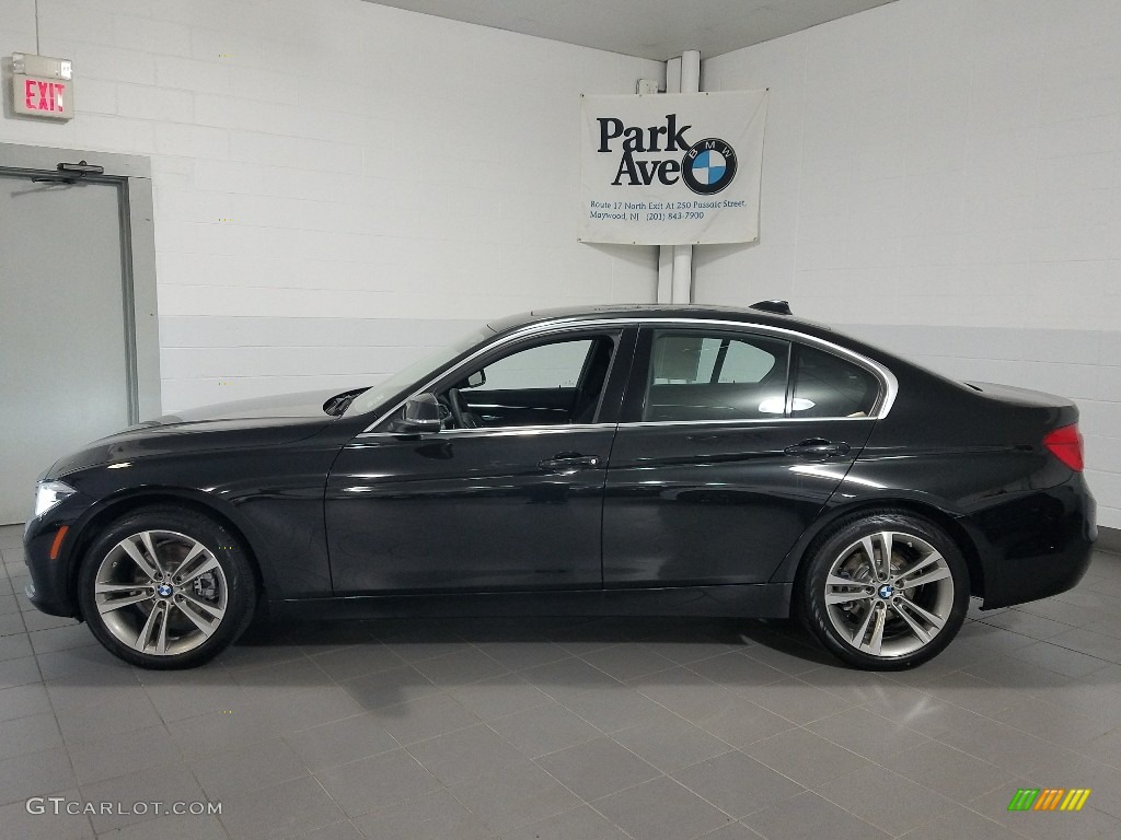 2018 3 Series 330i xDrive Sedan - Black Sapphire Metallic / Black photo #2