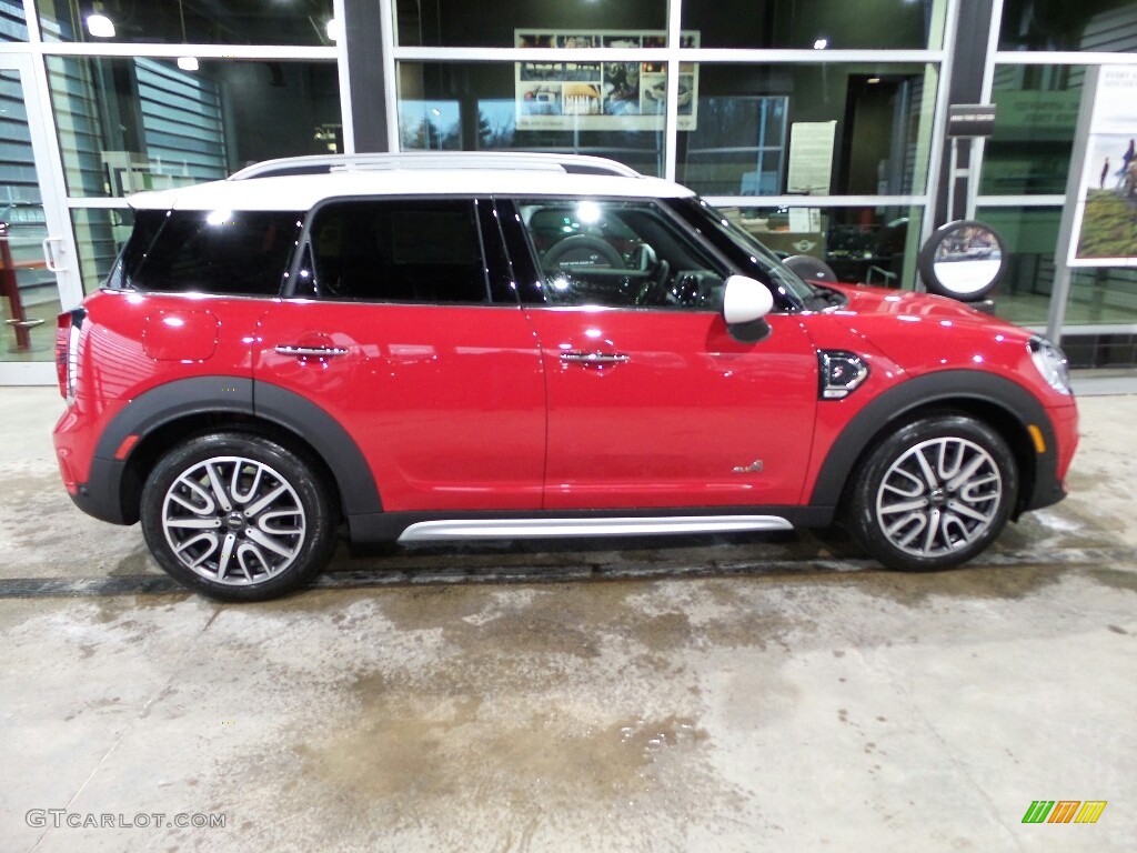 2018 Countryman Cooper S ALL4 - Chili Red / Lounge Leather/Carbon Black photo #1