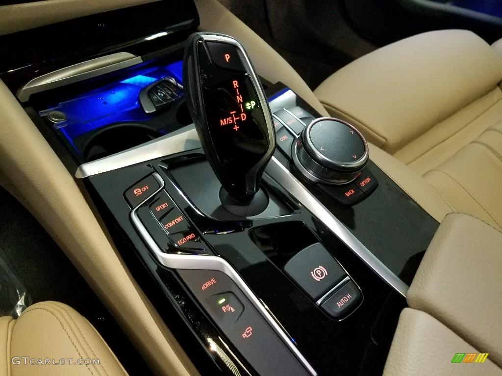 2018 5 Series 530e iPerfomance xDrive Sedan - Imperial Blue Metallic / Canberra Beige/Black photo #18