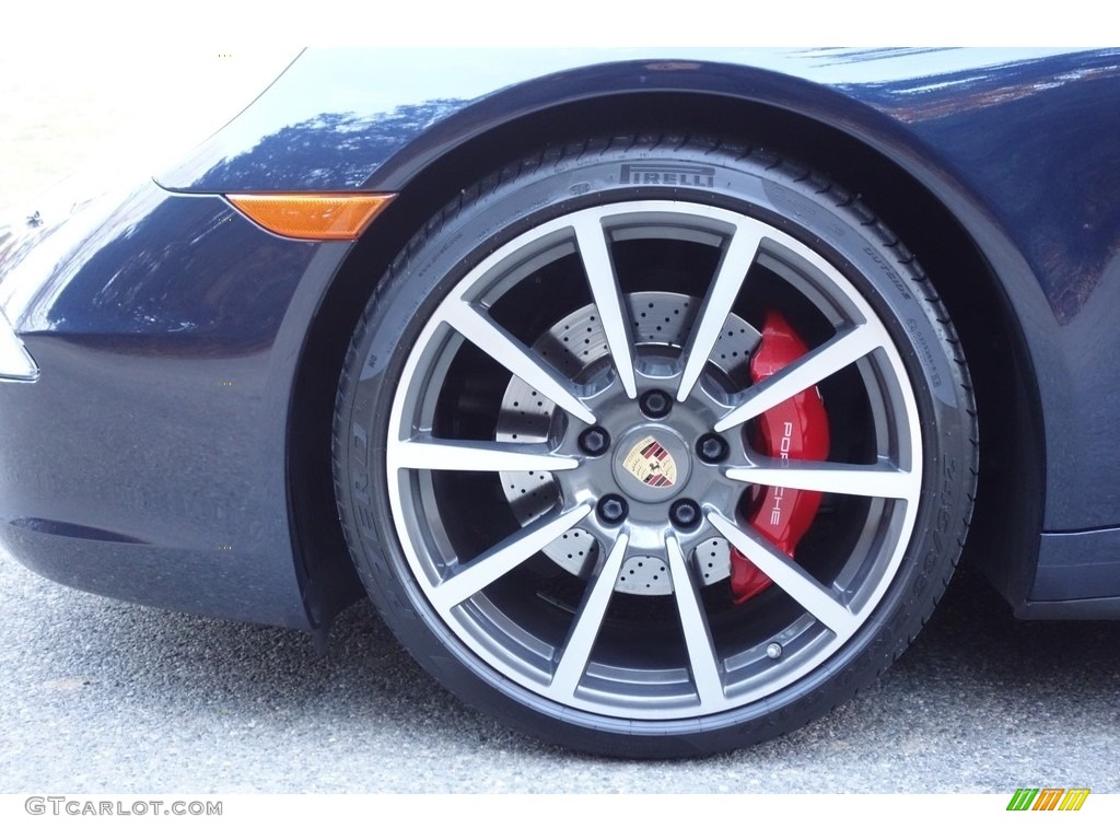 2013 911 Carrera 4S Coupe - Dark Blue Metallic / Luxor Beige photo #9