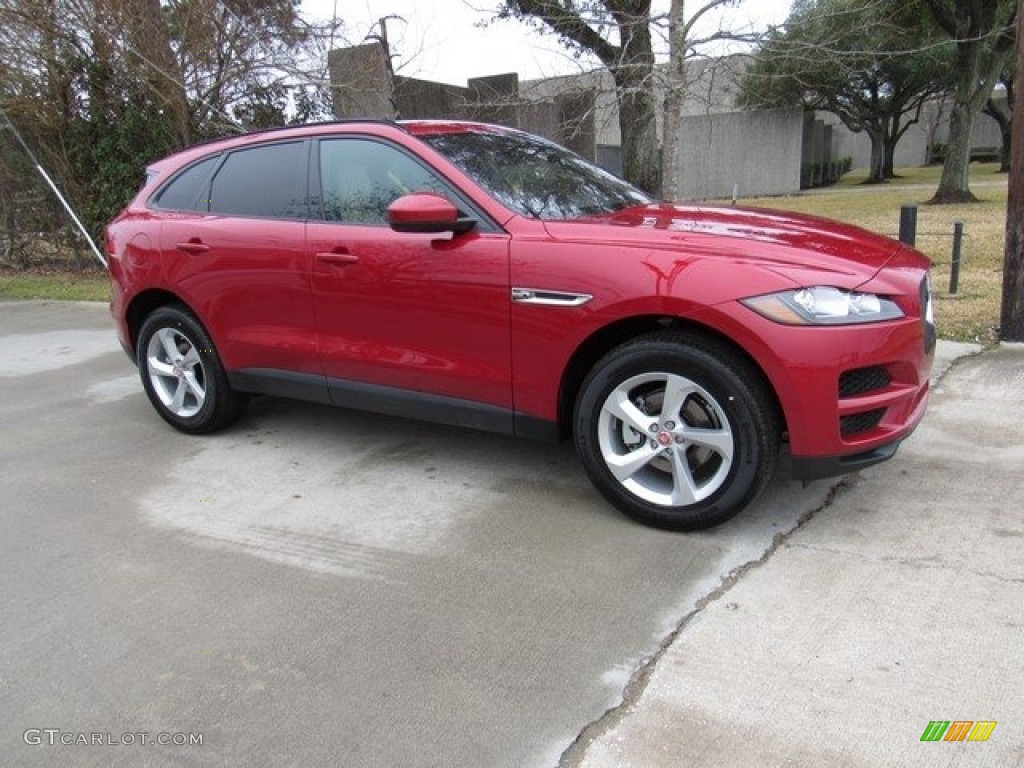 2018 F-PACE 25t AWD Premium - Firenze Red Metallic / Latte photo #1