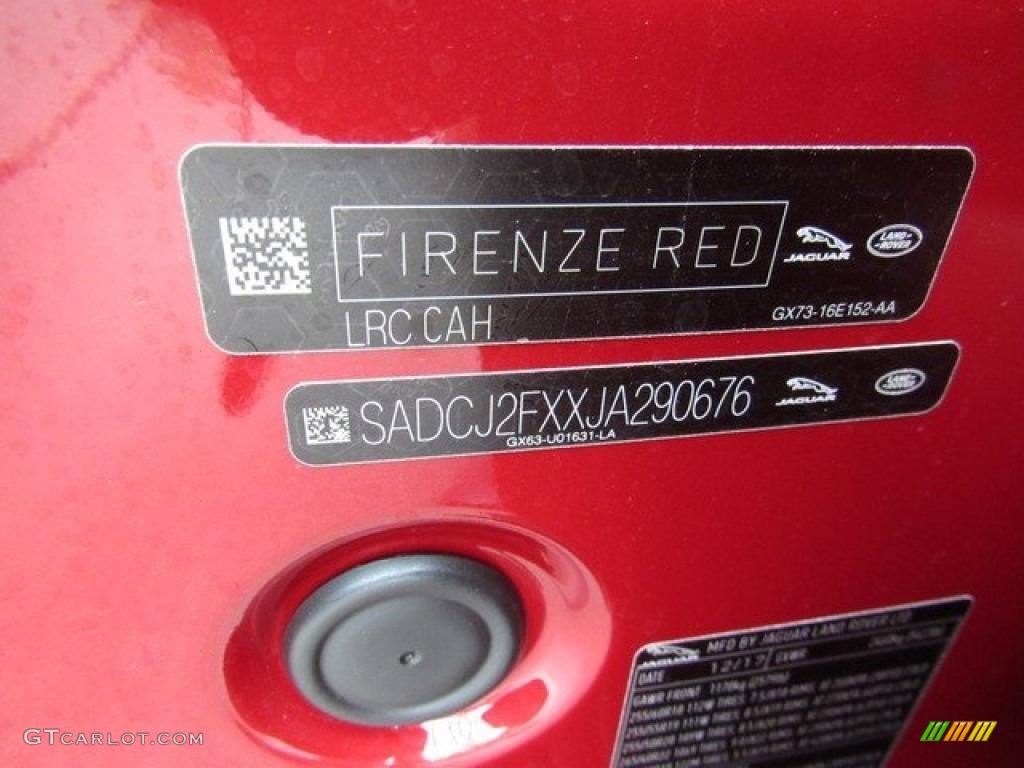 2018 F-PACE 25t AWD Premium - Firenze Red Metallic / Latte photo #25