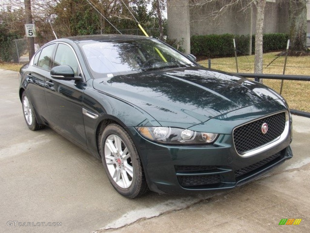 2017 XE 20d Premium - British Racing Green / Latte photo #2