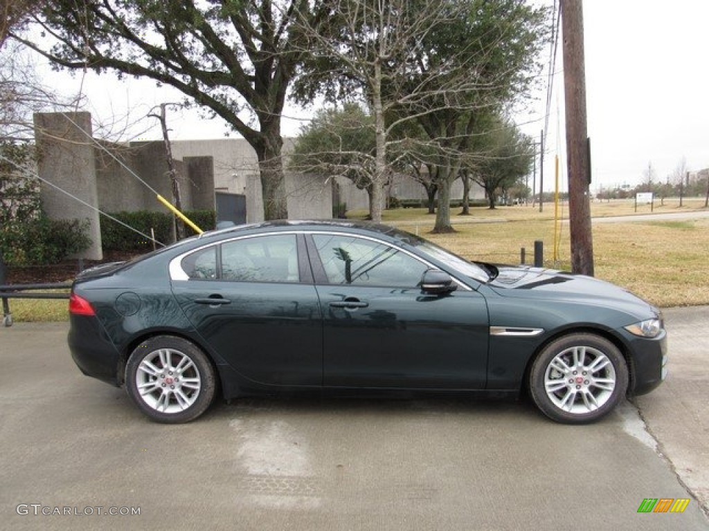 2017 XE 20d Premium - British Racing Green / Latte photo #6