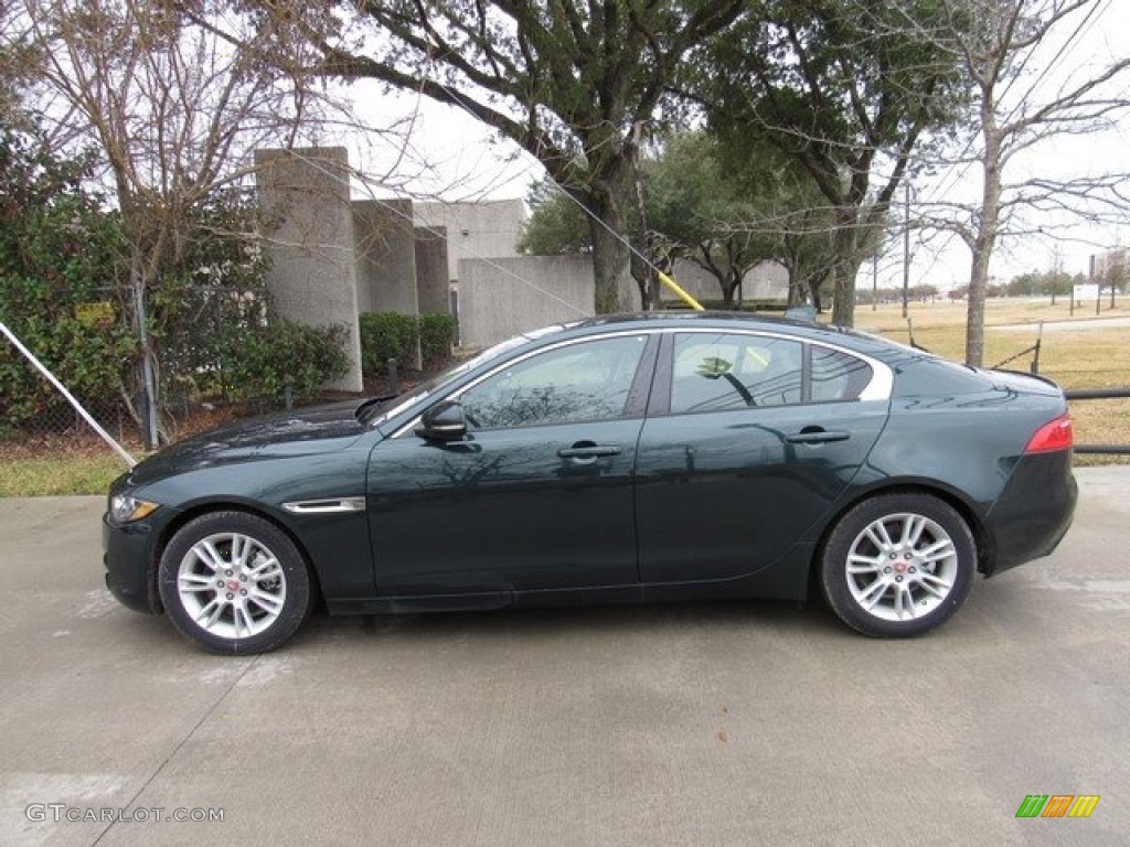 2017 XE 20d Premium - British Racing Green / Latte photo #11