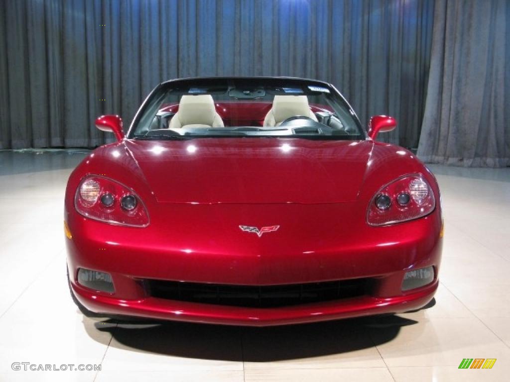 2006 Corvette Convertible - Monterey Red Metallic / Cashmere Beige photo #4