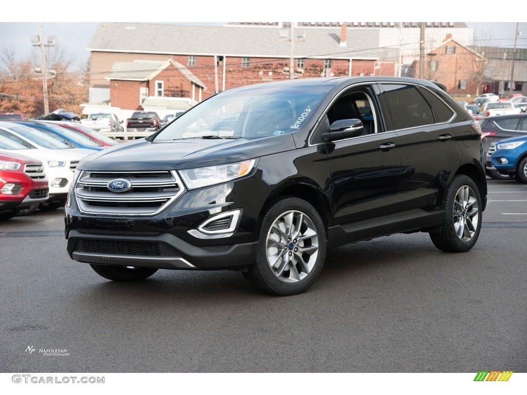 2018 Edge Titanium AWD - Shadow Black / Ebony photo #1