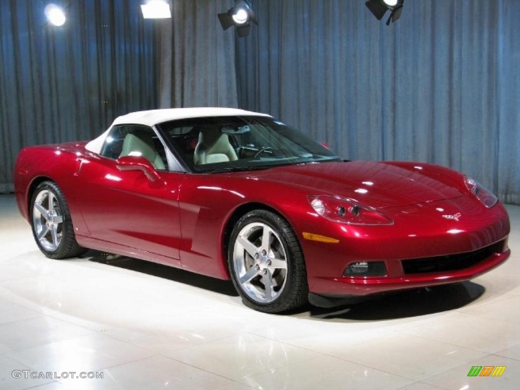 2006 Corvette Convertible - Monterey Red Metallic / Cashmere Beige photo #17