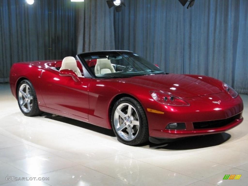 2006 Corvette Convertible - Monterey Red Metallic / Cashmere Beige photo #19