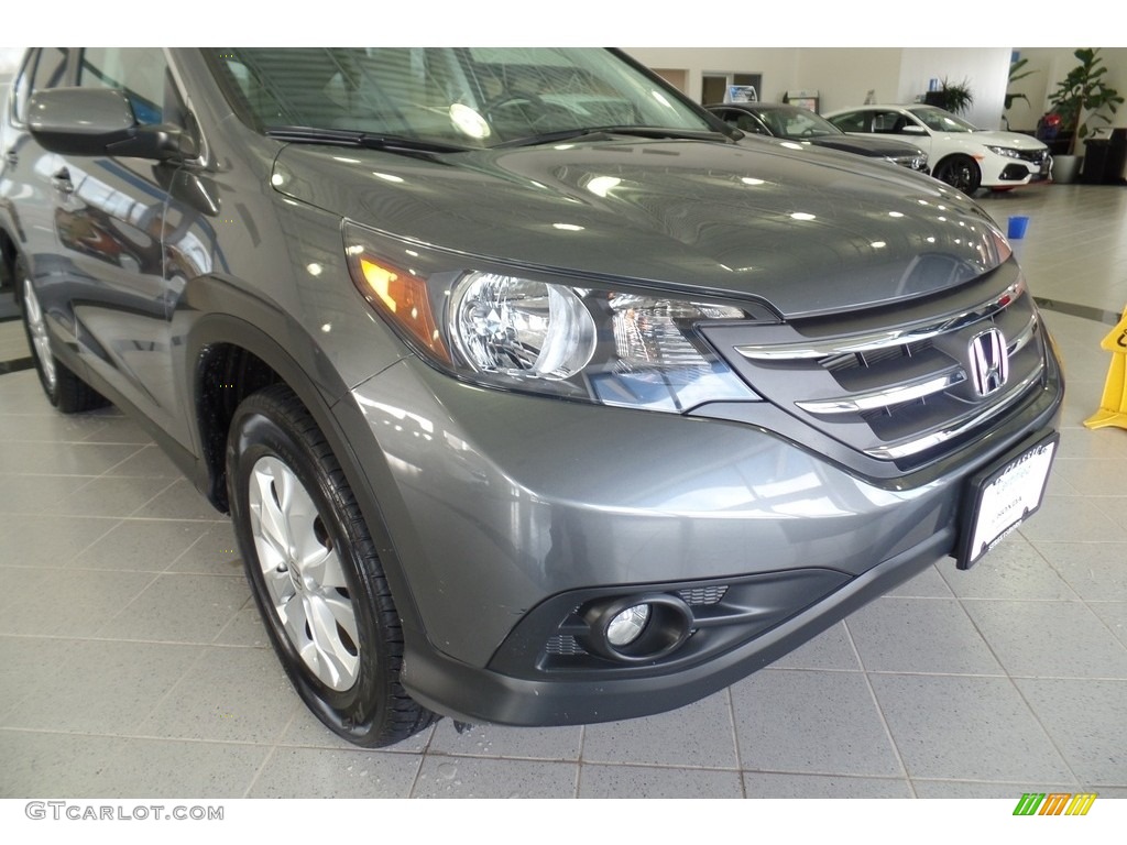 2014 CR-V EX-L AWD - Polished Metal Metallic / Gray photo #10