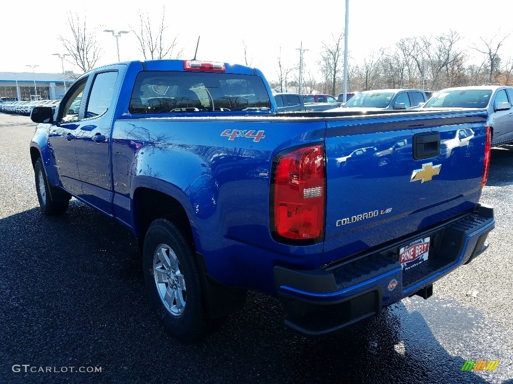 2018 Colorado WT Crew Cab 4x4 - Kinetic Blue Metallic / Jet Black/Dark Ash photo #4