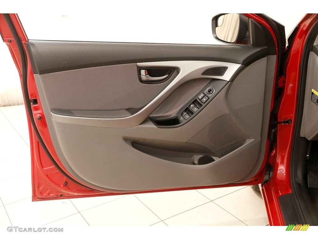 2015 Elantra SE Sedan - Geranium Red / Gray photo #4