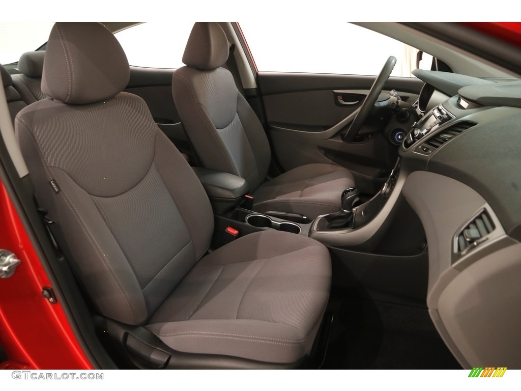 2015 Elantra SE Sedan - Geranium Red / Gray photo #13