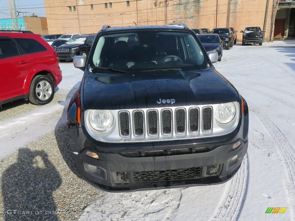 2017 Renegade Limited 4x4 - Black / Black photo #5