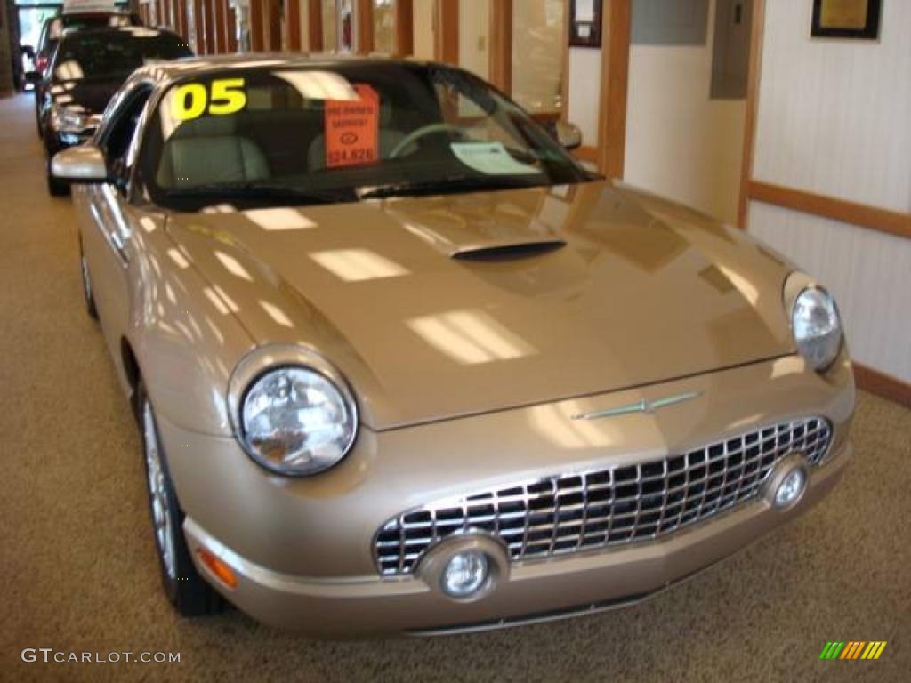 2005 Thunderbird Premium Roadster - Bronze Metallic / Black Ink/Light Sand photo #6