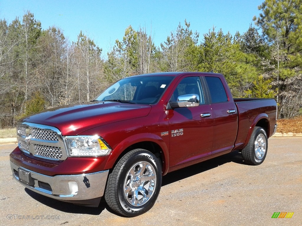 2018 1500 Laramie Quad Cab 4x4 - Delmonico Red Pearl / Black photo #2