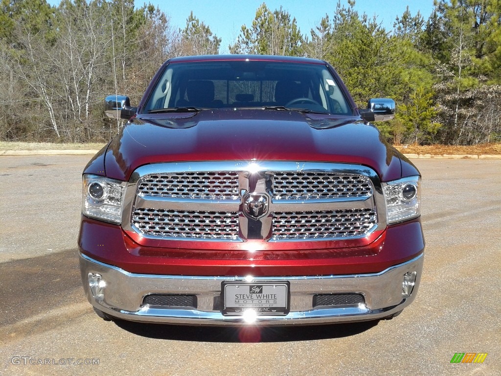 2018 1500 Laramie Quad Cab 4x4 - Delmonico Red Pearl / Black photo #3