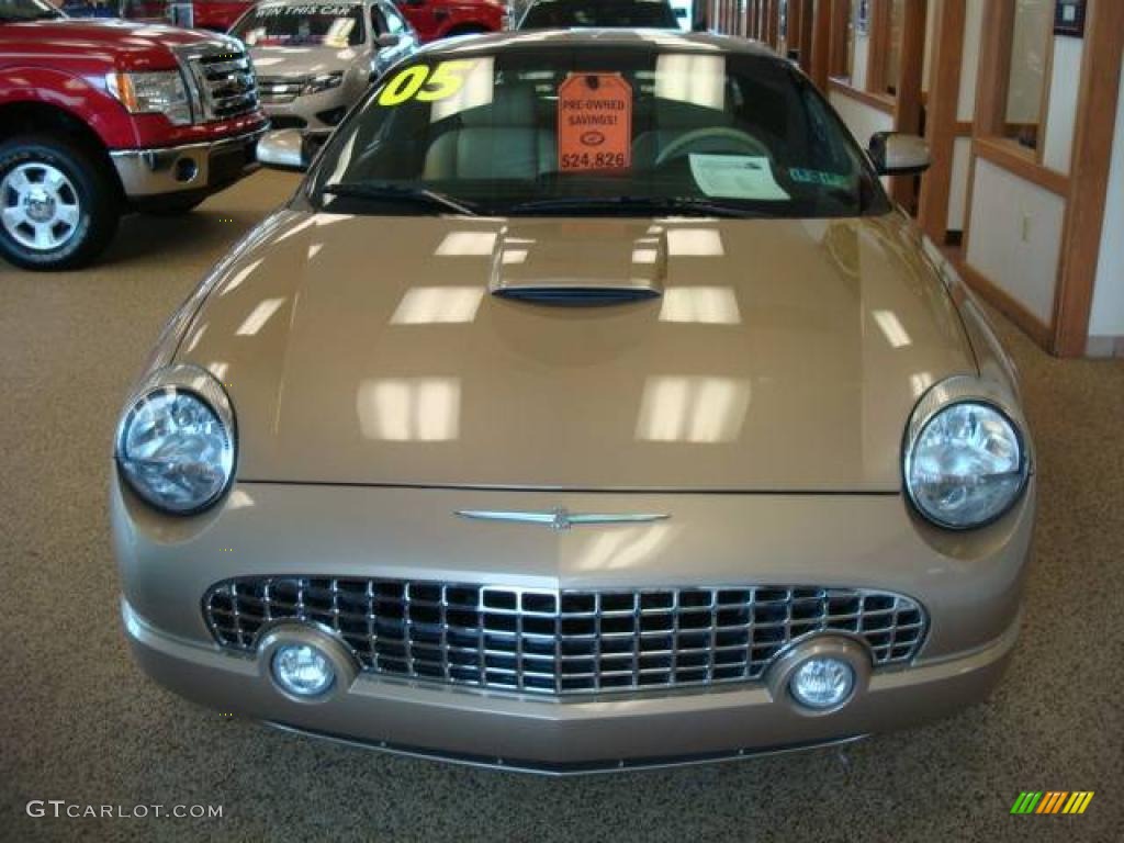 2005 Thunderbird Premium Roadster - Bronze Metallic / Black Ink/Light Sand photo #12